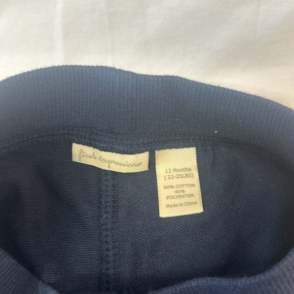 First Impressions - NWT - pull on cotton shorts. Size 12 months - Picture 2 of 4